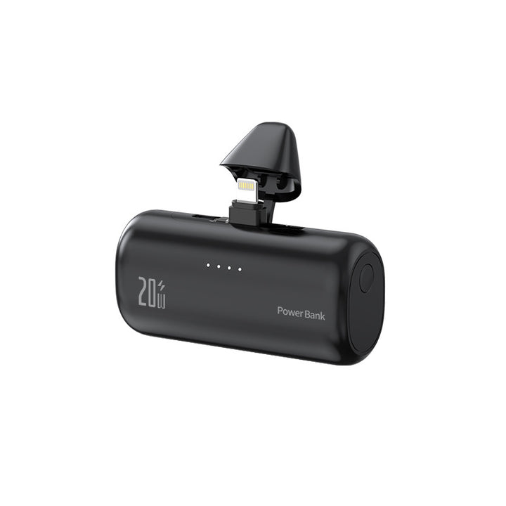 Portable power bank with integrated Lightning connector and quick charge function Kalsten
