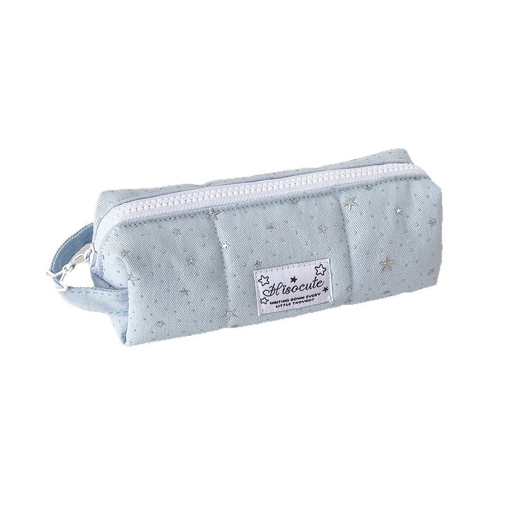 Star Patterned Canvas Pencil Case