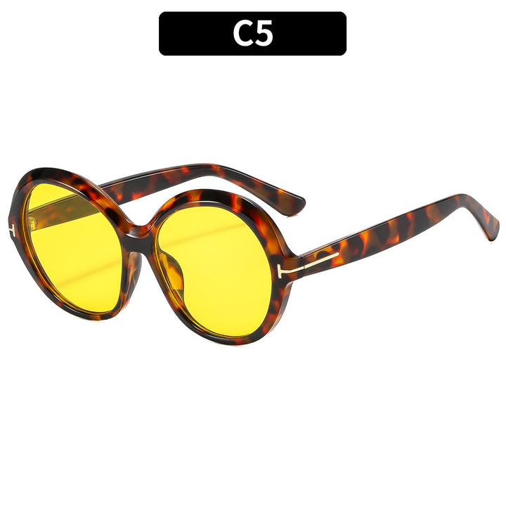 Fashionable Oversized Round Sunglasses