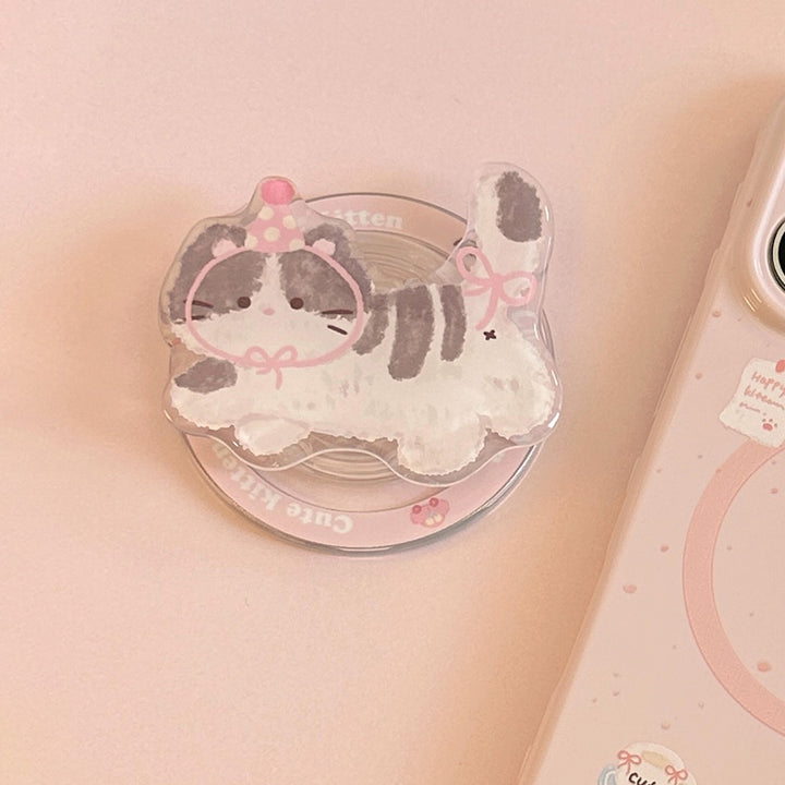 Smartphone Finger Holder in cute cat design Kalsten