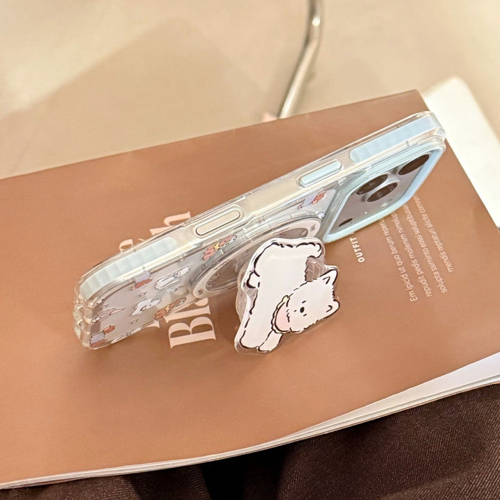 Playful smartphone finger holder in dog design Kalsten