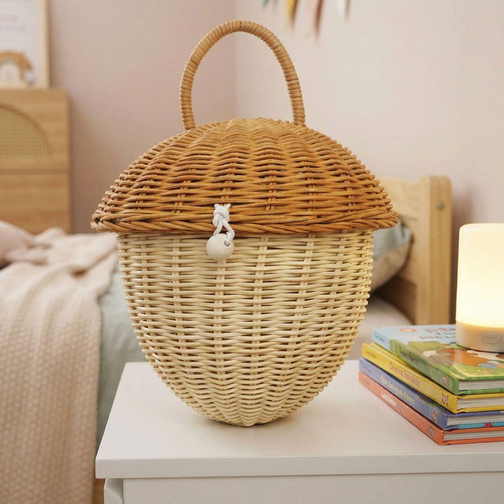 Storage basket with lid Kalsten