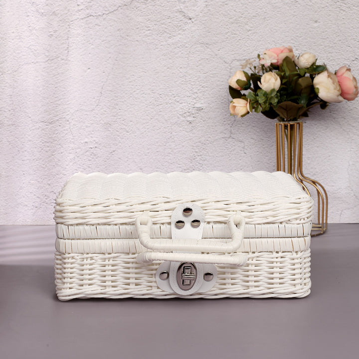 Vintage-Inspired Woven Storage Case Kalsten