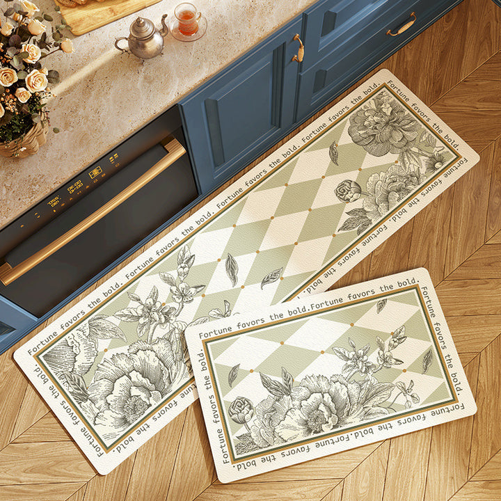 Floral Pattern Comfort Mat