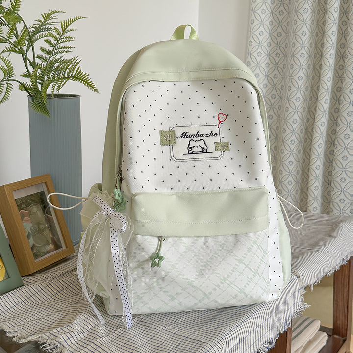 Playful Character-Embellished School Backpack Kalsten