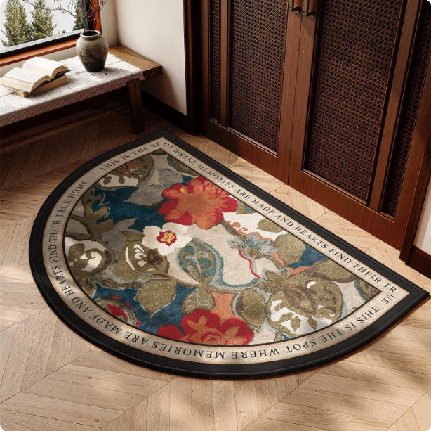 Floral Decorative Entryway Rug
