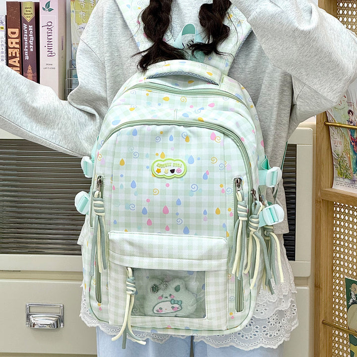Playful Graphic Patterned School Backpack Kalsten