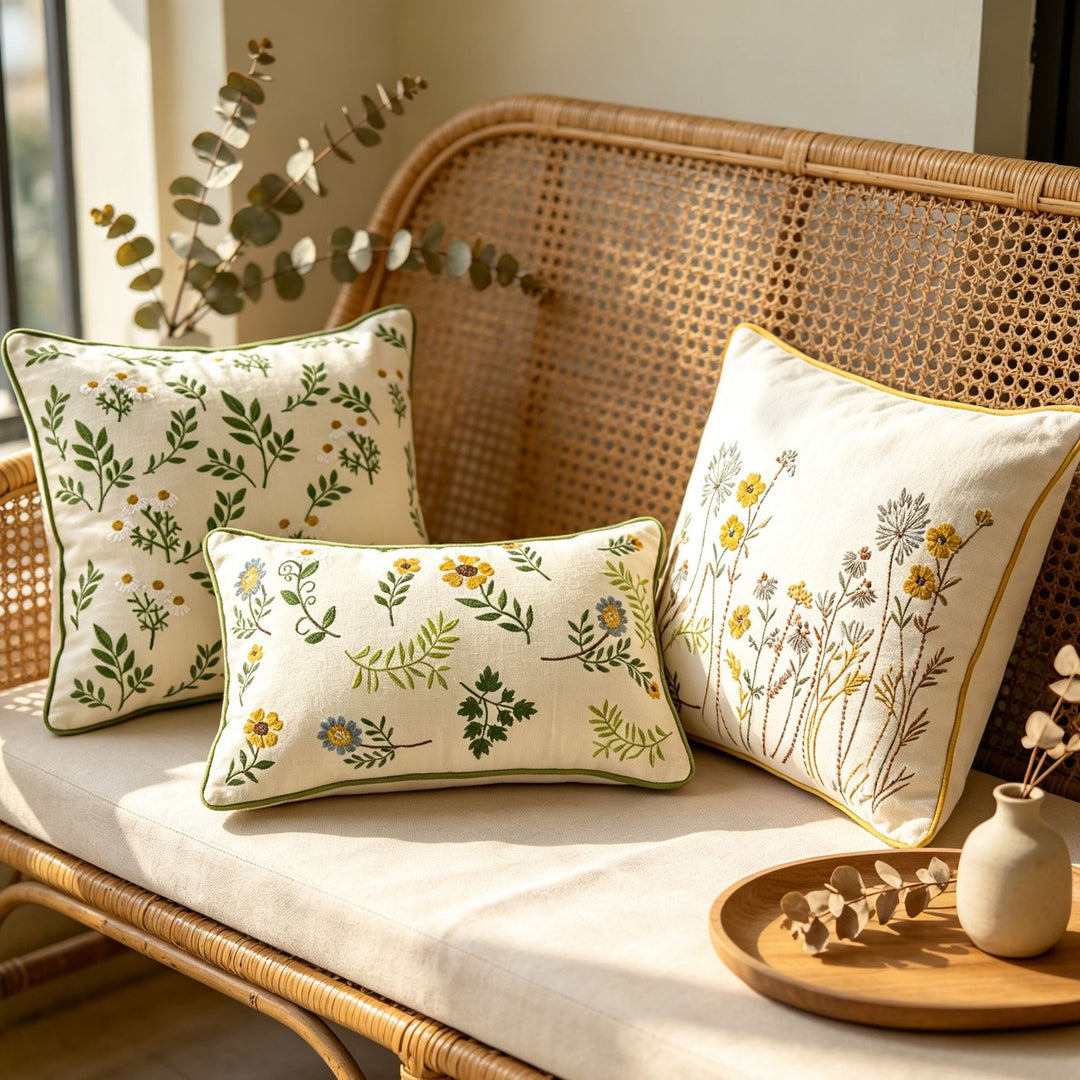 Embroidered Decorative Cushion