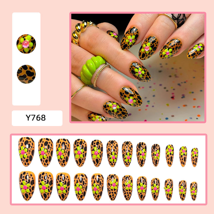 Artificial Nail Decoration In Unique Leopard Pattern Kalsten
