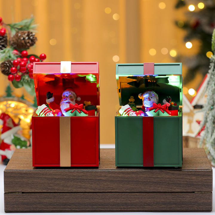 LED Light-Up Santa Gift Box Decoration Kalsten