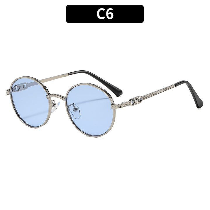 Fashion-Forward Round Frame Sunglasses