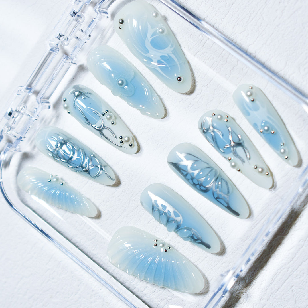 Artistic 3D Acrylic Nail Design Kalsten