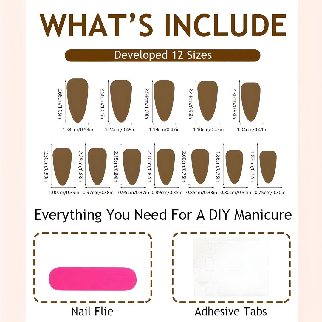 Animal-Inspired Press-On Nail Art Set Kalsten