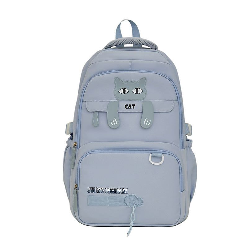 Playful Cat-Themed School Backpack Kalsten