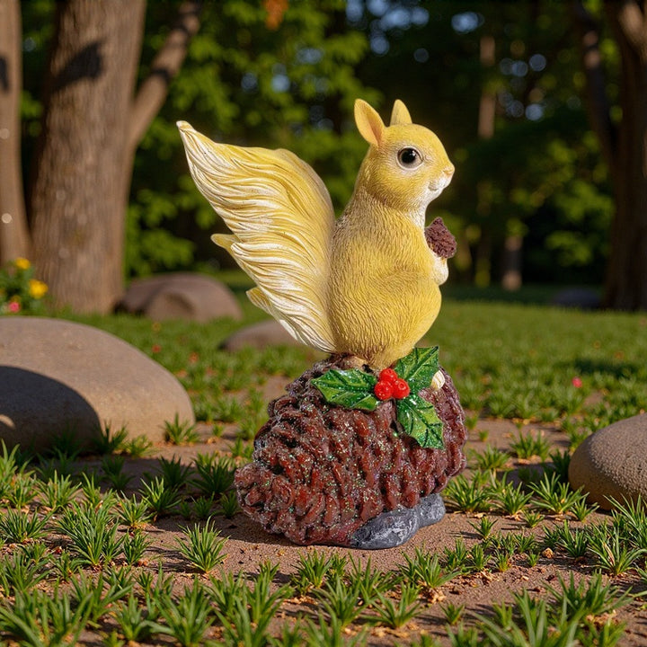 Decorative squirrel sculpture on a cone Kalsten