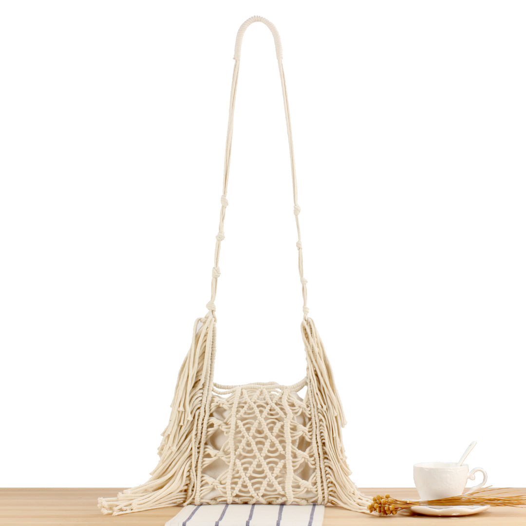 Handbag with Artistic Macramé Design Kalsten 1784182970