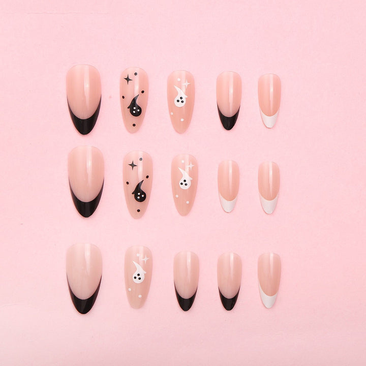 Artistic Halloween-Themed Press-On Nails Kalsten