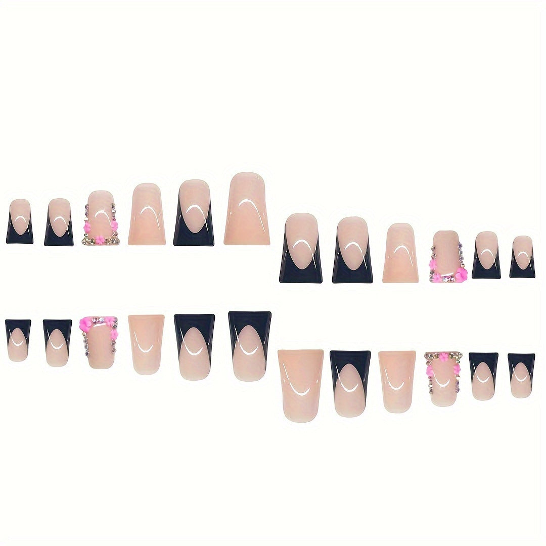 Luxury Floral Decorative Press-On Nails Kalsten