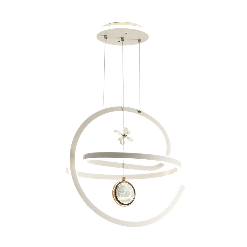 Modern Spiral LED Pendant Light
