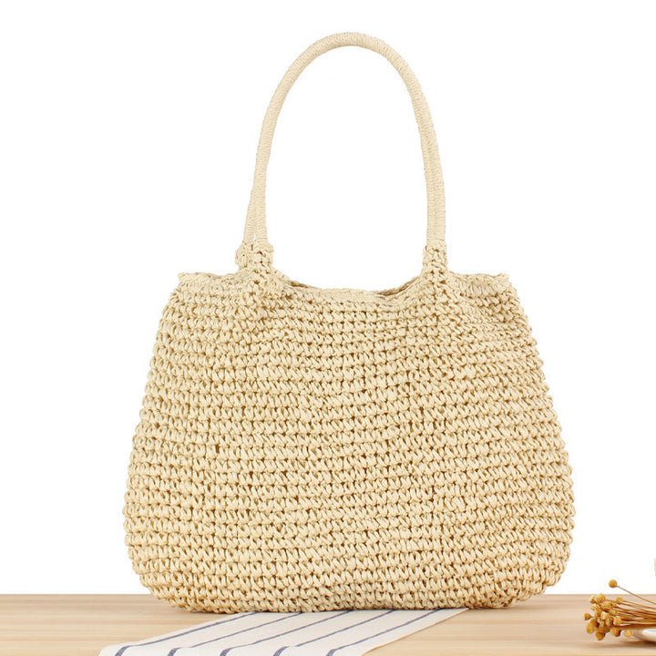 Large, Handcrafted Rattan Shopper Kalsten