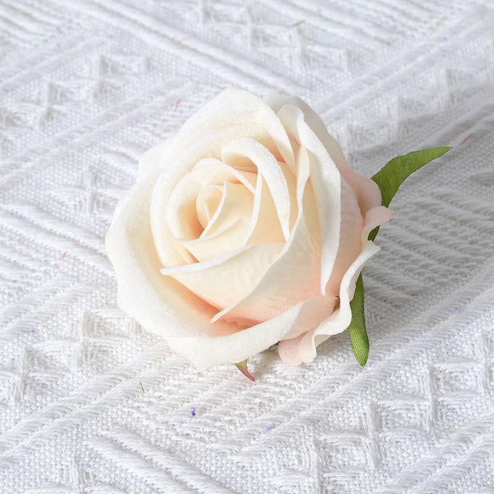Decorative Velvet Rose Pin Brooch