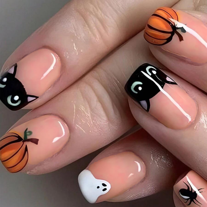 Creative Halloween-Themed Nail Art Enhancements Kalsten