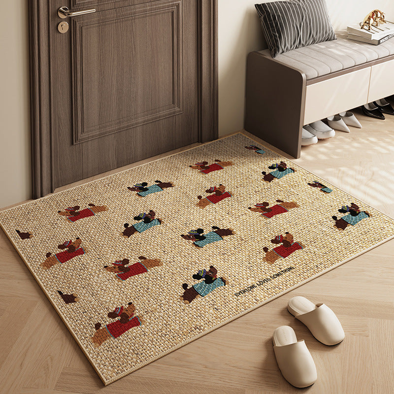 Decorative Dachshund Print Area Mat Kalsten