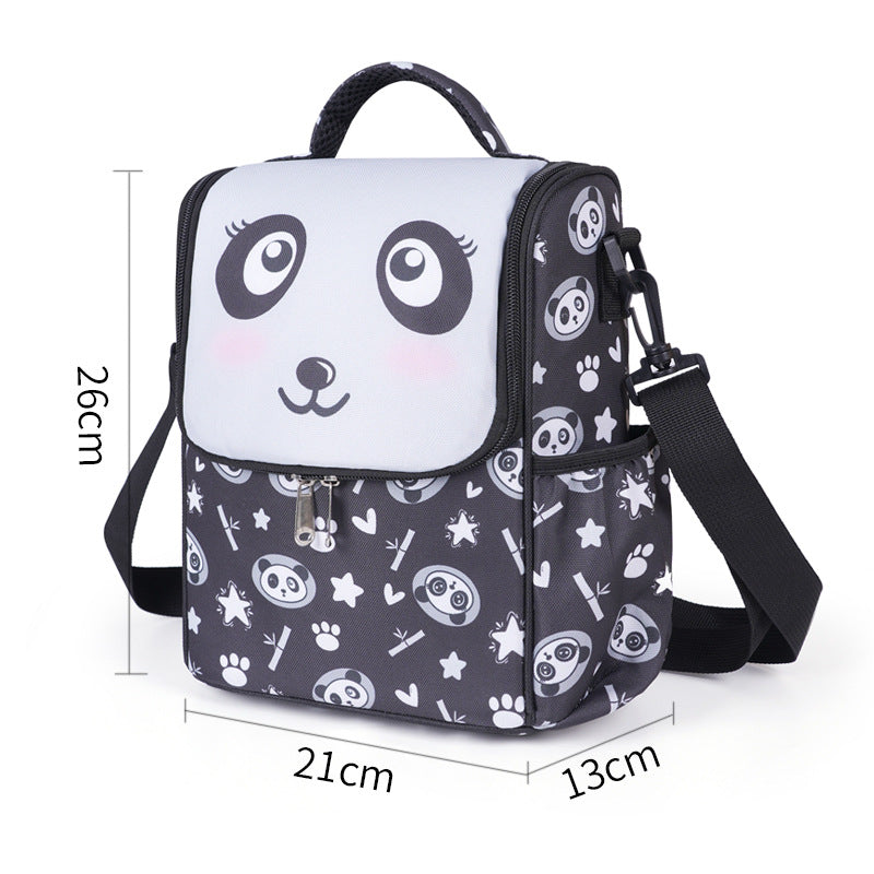 Cute Panda Print Insulated Lunch Bag
