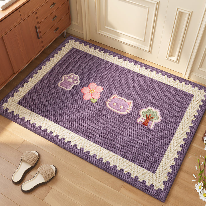 Floral Welcome Mat