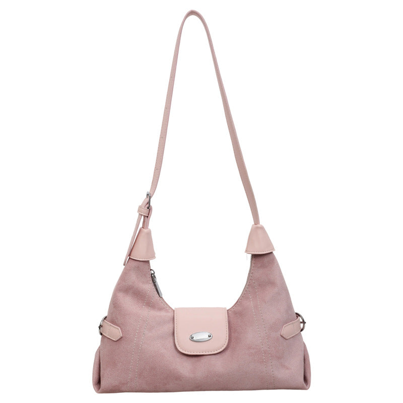 Stylish Suede Shoulder Bag Kalsten