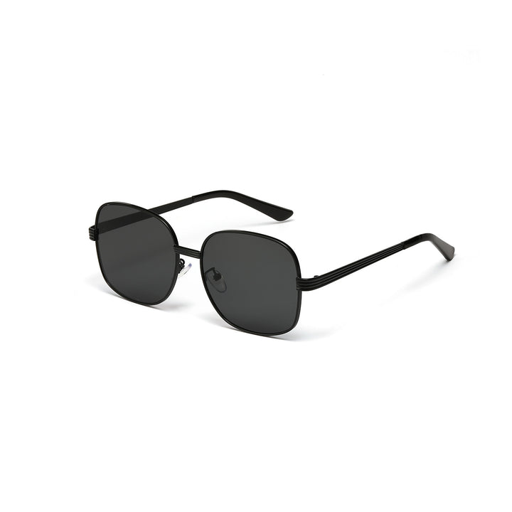 Ladies fashionable angular sunglasses with luxurious golden frame Kalsten