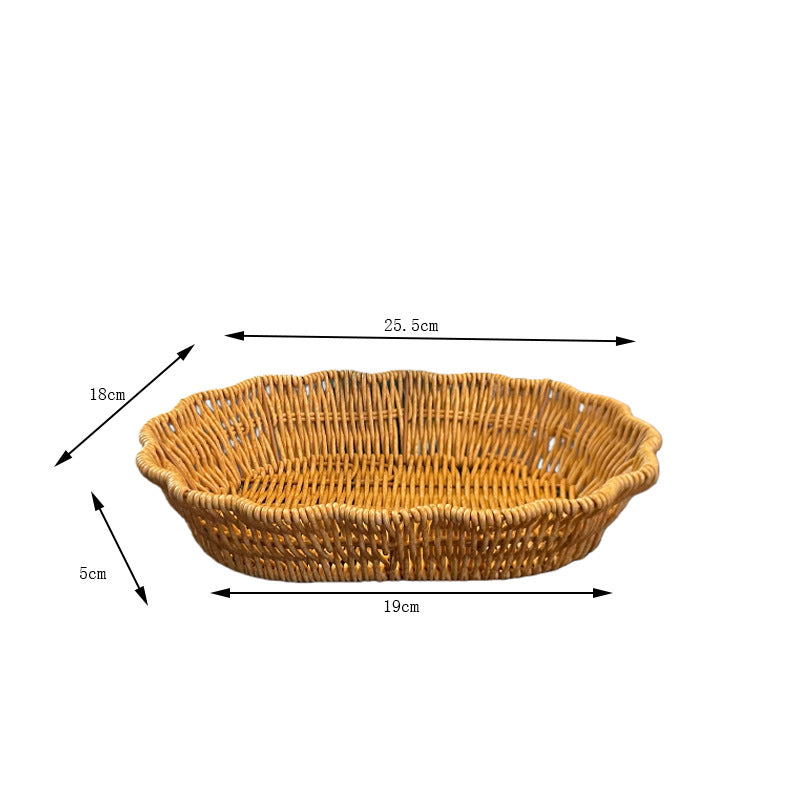 Decorative Woven Fruit Serving Bowl Kalsten