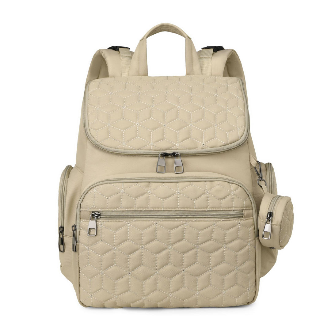 Versatile Quilted Multi-Pocket Backpack Kalsten