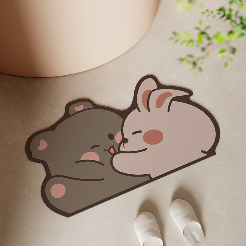 Cute Animal-Themed Bath Mat Kalsten