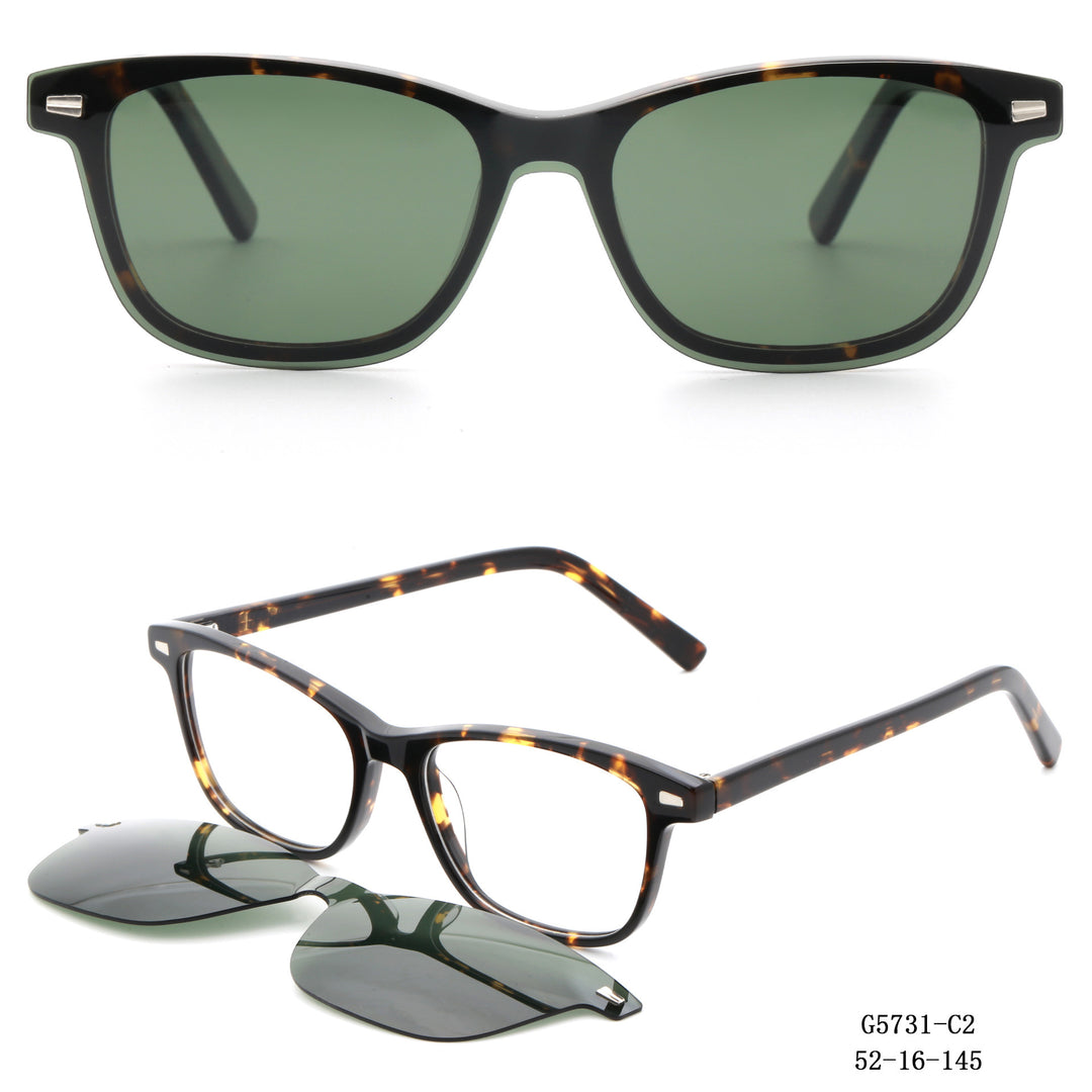 Women's stylish square sunglasses with removable lenses Kalsten