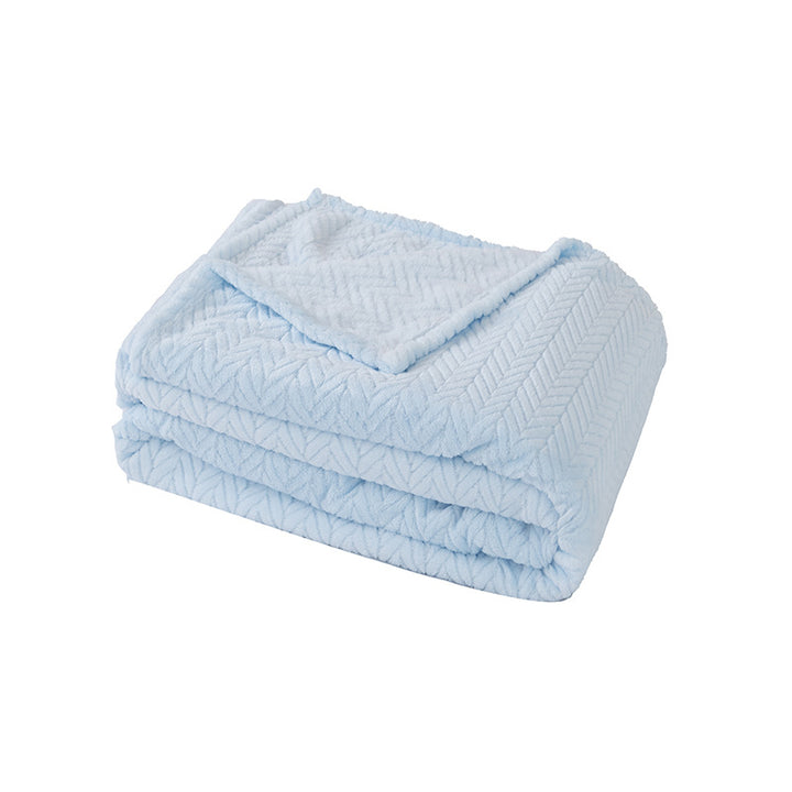 Ladies Soft and Luxurious Plush Blanket with Detailed Rib Structure Kalsten