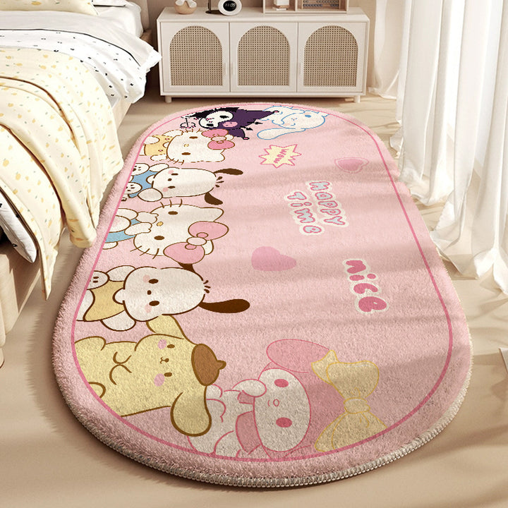 Cartoon-Themed Plush Area Rug