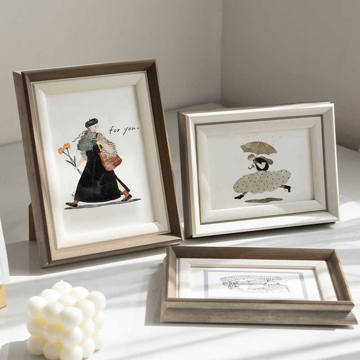 Artistic Framed Line Drawing Picture Frame