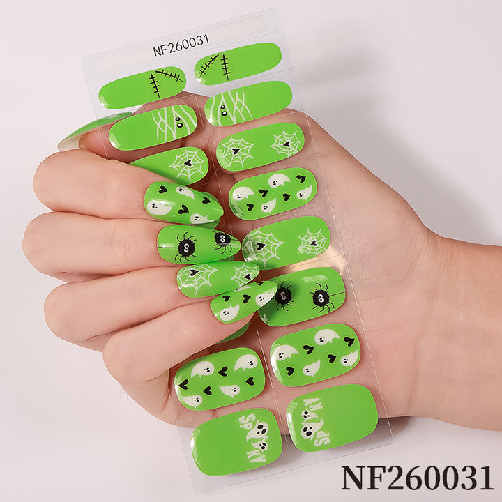Halloween-Inspired Nail Art Wraps