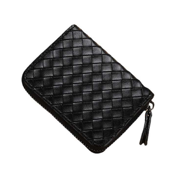 Compact Woven Zippered Card Holder Kalsten