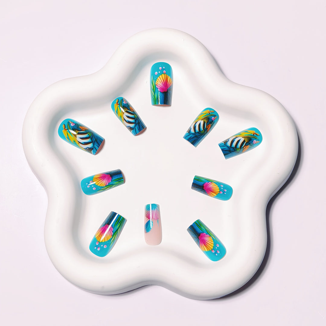 Creative Underwater Nail Design Set Kalsten