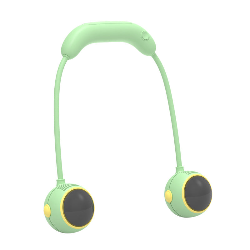 Cooling adjustable hands-free dual bladeless neck fan with USB-C rechargeable battery Kalsten