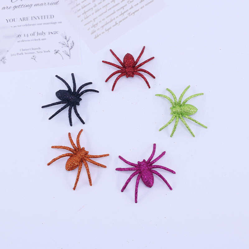 Glittered Halloween Spider Decoration Kalsten