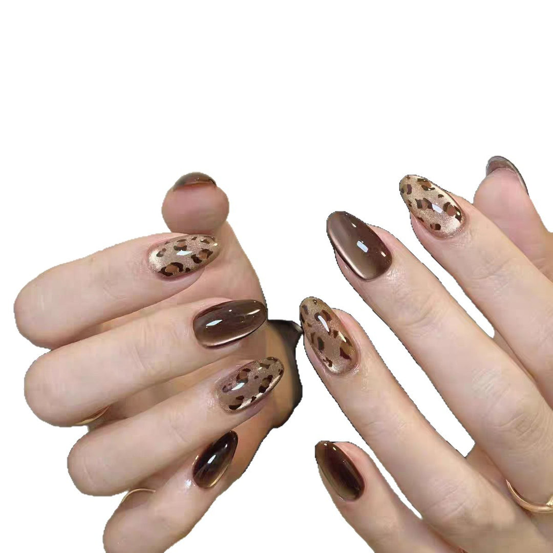 Artificial Nails in Elegant Leopard Pattern Kalsten