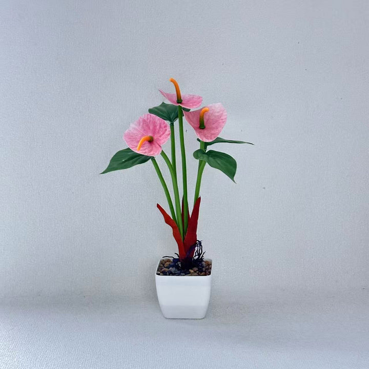 Realistic Anthurium Plant Arrangement
