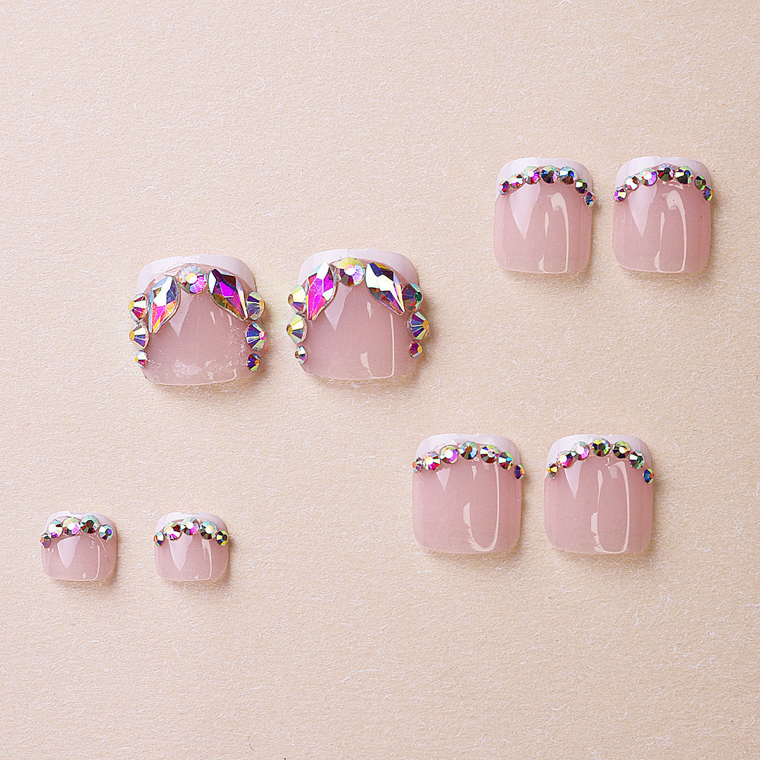 Glamorous Flip-Flops with Rhinestone Decorations Kalsten