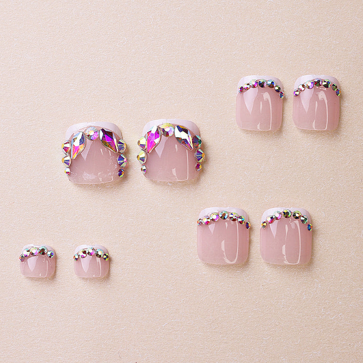 Glamorous Flip-Flops with Rhinestone Decorations Kalsten