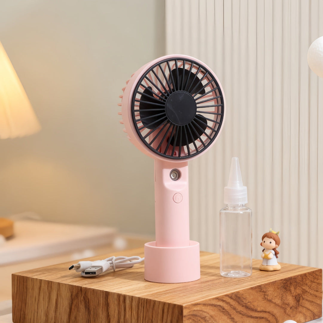 Women Portable Hand Fan with Spray Function Kalsten