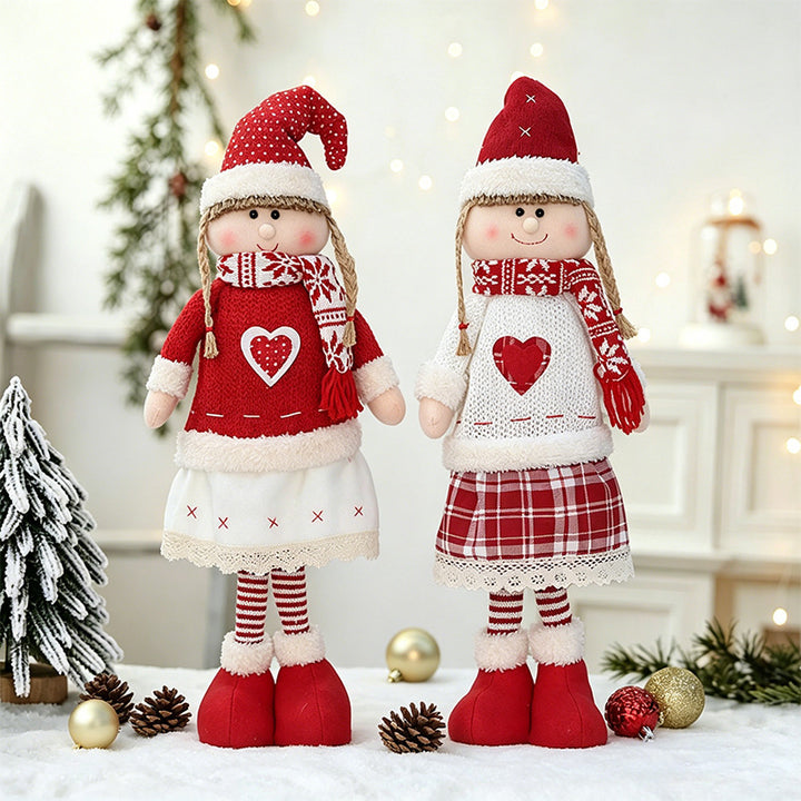 Whimsical Holiday Doll Figurine