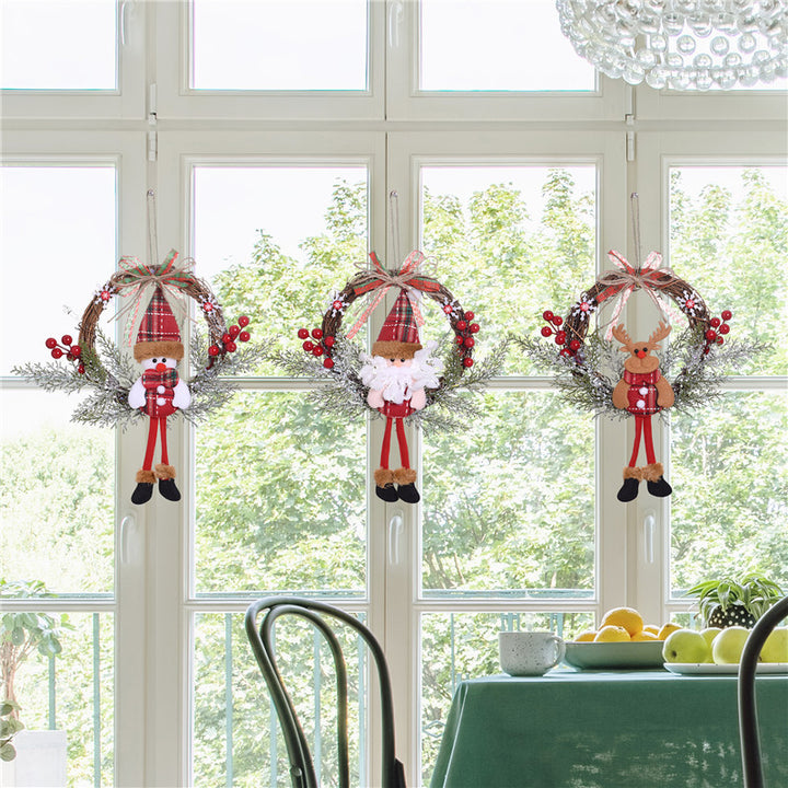 Christmas-themed Hanging Wreath Kalsten